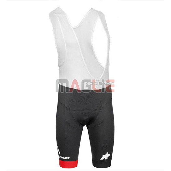 2018 Maglia BMC Rosso e Manica Corta Nero
